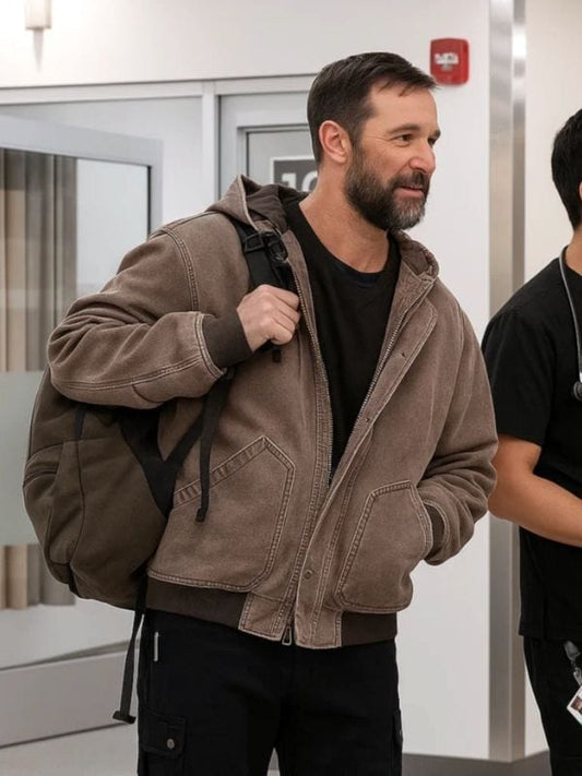 Noah Wyle The Pitt S02 Brown Jacket