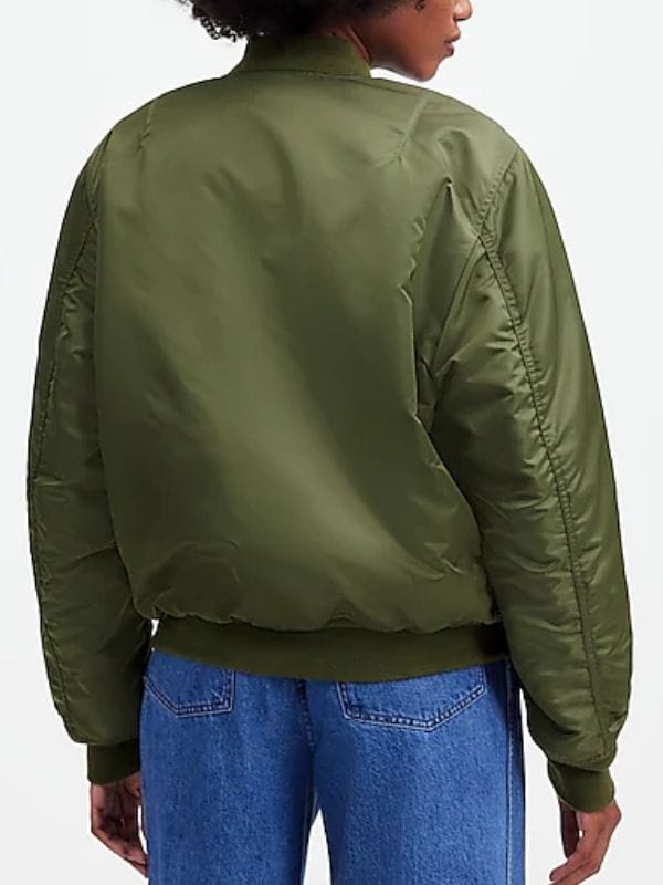Nobody Wants This Justine Lupe Green Bomber Jacket