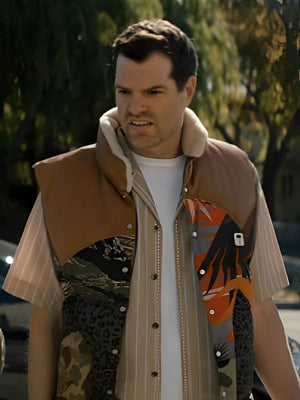 Sasha Nobody Wants This Timothy Simons Printed Puffer Vest