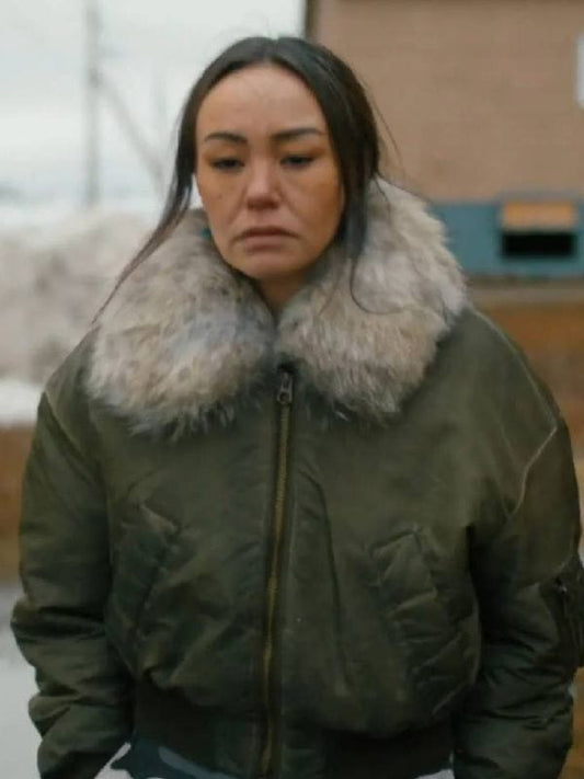 North Of North S01 Maika Harper Green Bomber Jacket North Of North S01 Maika Harper Green Bomber Jacket