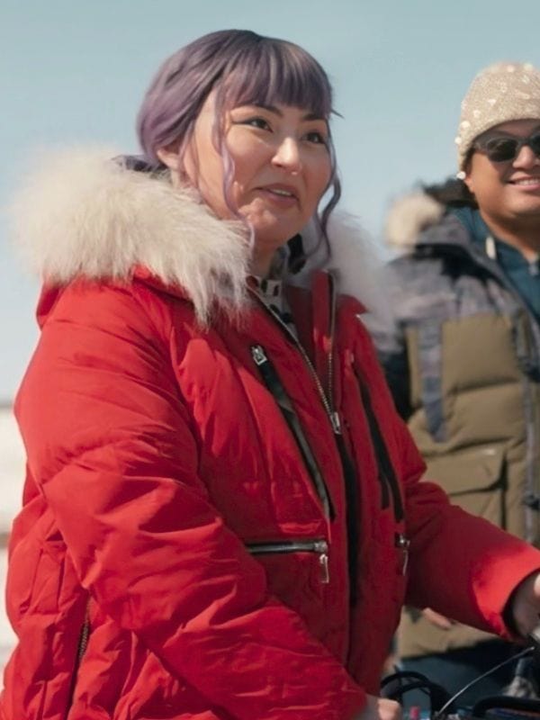North Of North S01 Zorga Qaunaq Red Puffer Coat North Of North S01 Zorga Qaunaq Red Puffer Coat