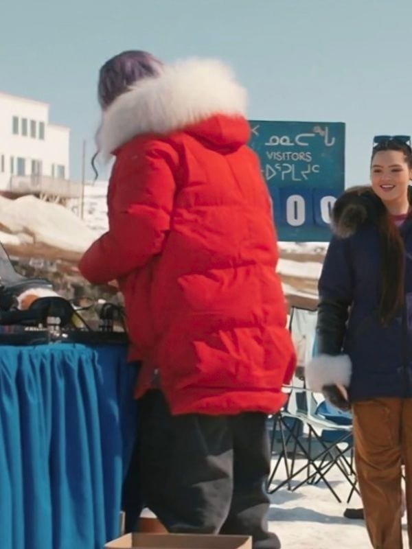 North Of North S01 Zorga Qaunaq Red Puffer Coat North Of North S01 Zorga Qaunaq Red Puffer Coat