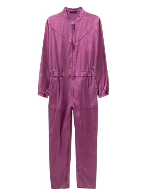 Nouveau Jour S01 Audrey Maillol Purple Jumpsuit