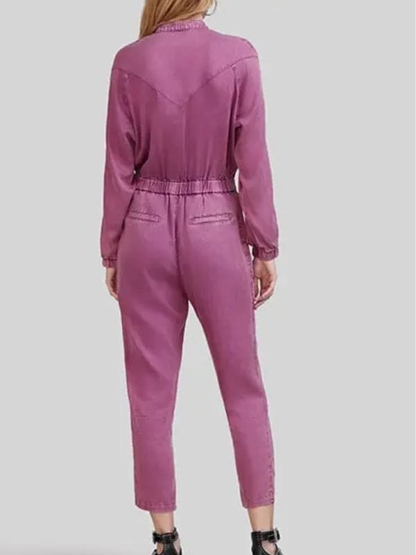 Nouveau Jour S01 Audrey Maillol Purple Jumpsuit