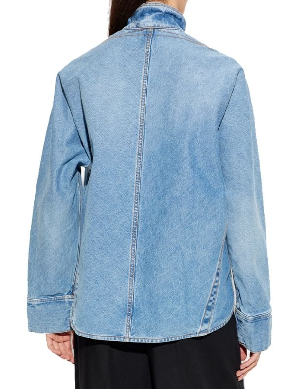 NYC 2026 Charlize Theron Denim Jacket Blue