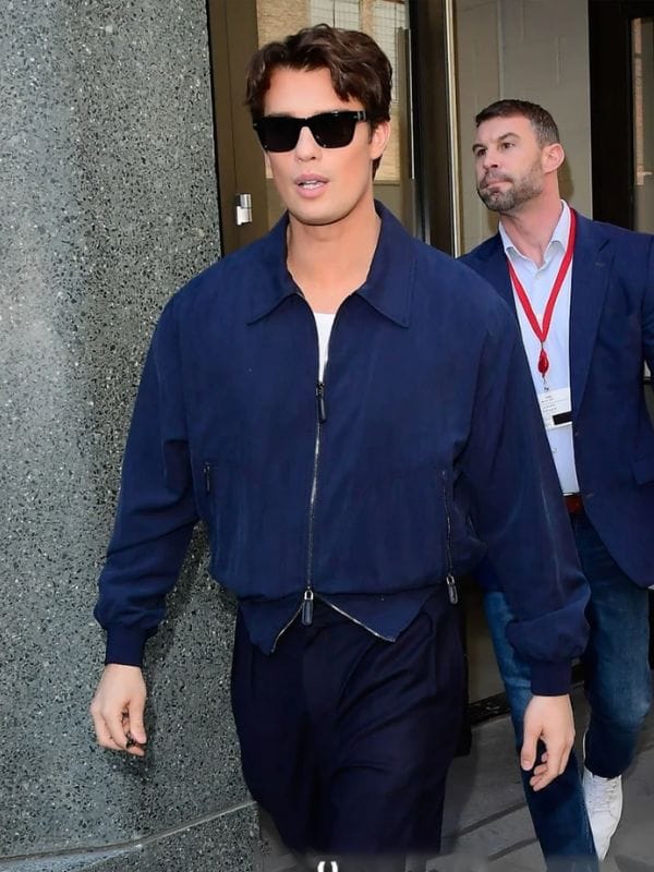 NYC 2026 Nicholas Galitzine Blue Jacket
