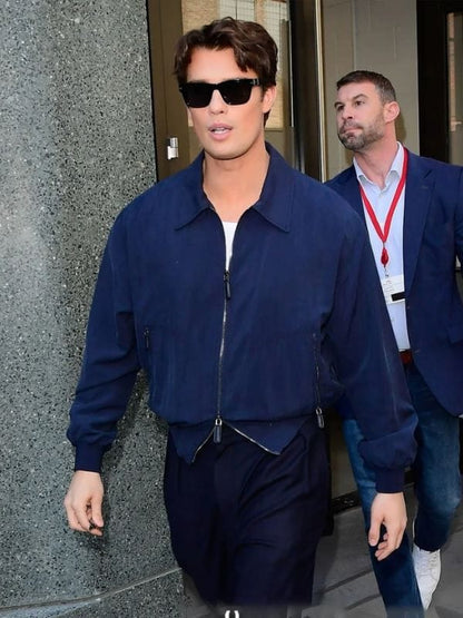 NYC 2026 Nicholas Galitzine Blue Jacket