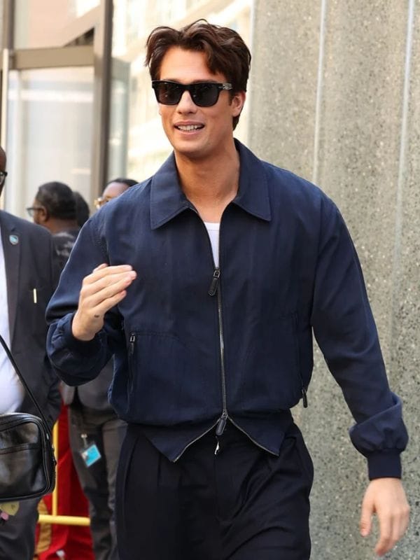 NYC 2026 Nicholas Galitzine Blue Jacket