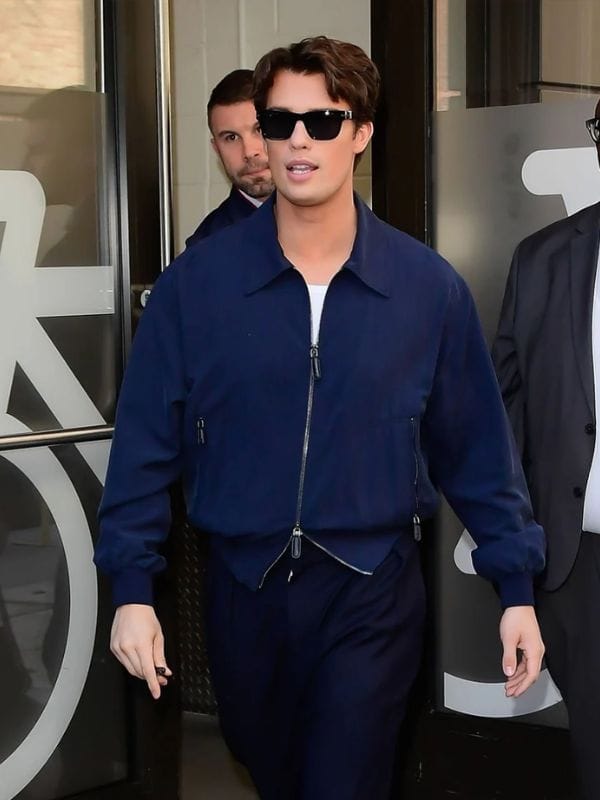 NYC 2026 Nicholas Galitzine Blue Jacket