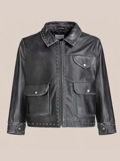 Off Campus S01 Justin Kohl Studded Leather Jacket