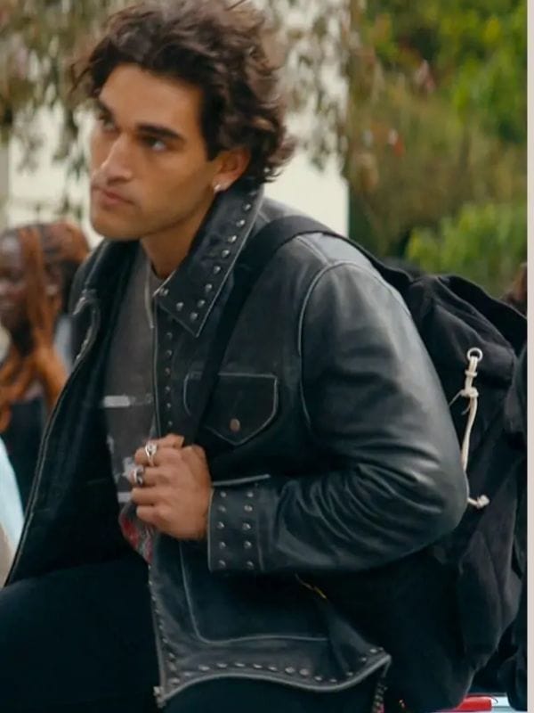 Off Campus S01 Justin Kohl Studded Leather Jacket