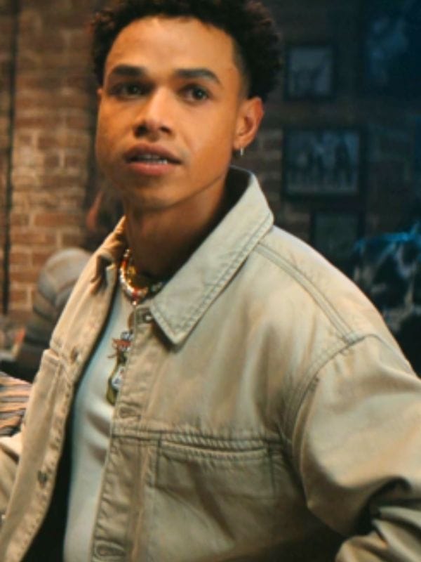 Off Campus S01 Miles Gutierrez-Riley Beige Jacket