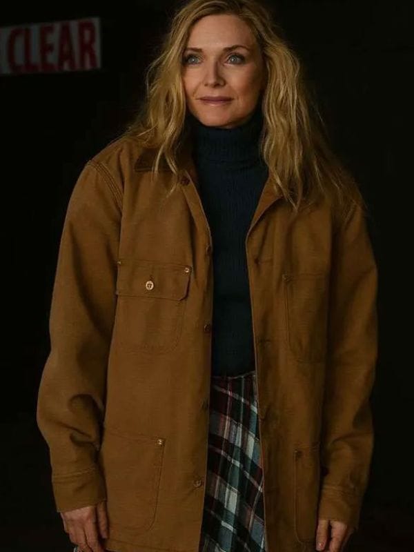 Oh What Fun Michelle Pfeiffer Cotton Jacket Brown