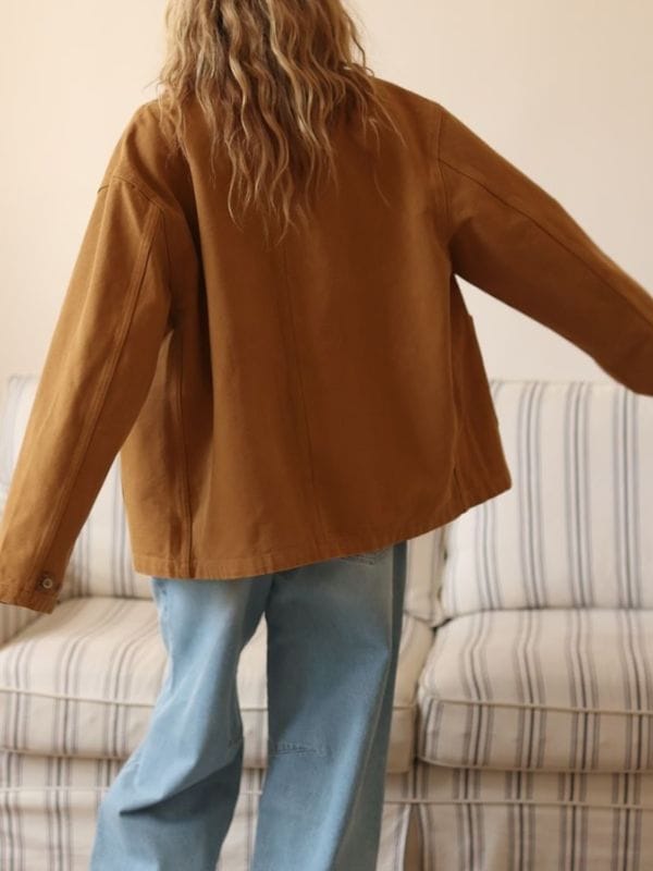 Oh What Fun Michelle Pfeiffer Cotton Jacket Brown