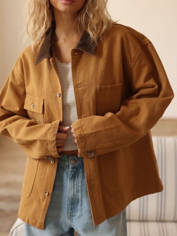 Oh What Fun Michelle Pfeiffer Cotton Jacket Brown