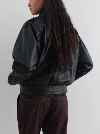 Olivia Rodrigo Chicago 2026 Leather Jacket Black