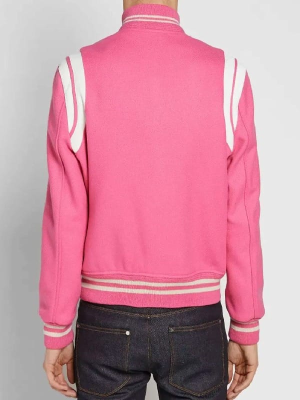 On Elle S01 Elle Woods Pink Varsity Jacket