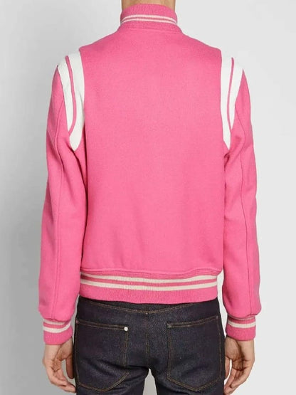 On Elle S01 Elle Woods Pink Varsity Jacket