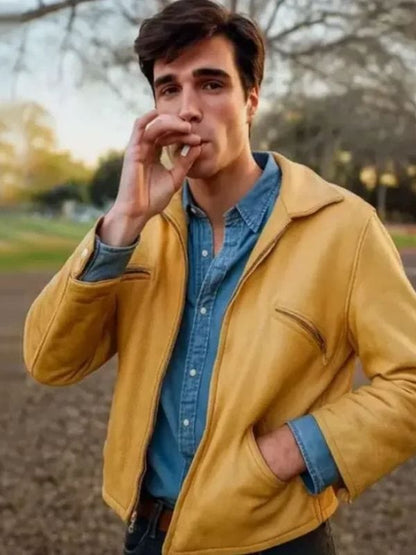 On Swift Horses Jacob Elordi Yellow Jacket