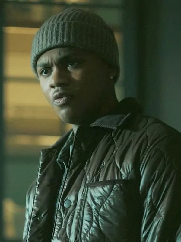 On The Chi S08 Bakari’s Brown Quilted Jacket