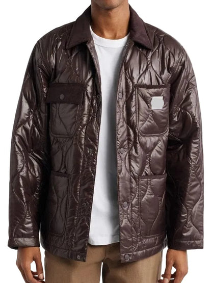 On The Chi S08 Bakari’s Brown Quilted Jacket