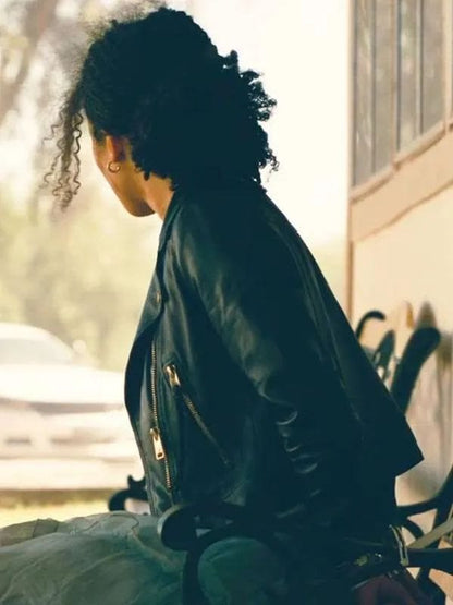 One Battle After Another Chase Infiniti Leather Jacket