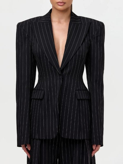 Only Murders in the Building S05 Mabel Mora Pinstriped Blazer
