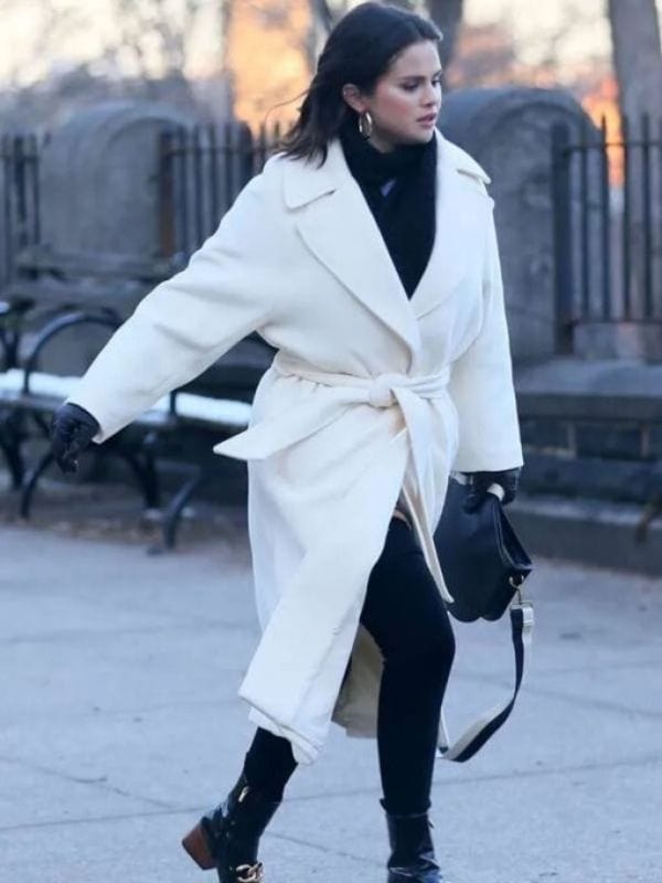 Only Murders In The Building S03 Mabel Mora White Trench Coat Only Murders In The Building S03 Mabel Mora White Trench Coat