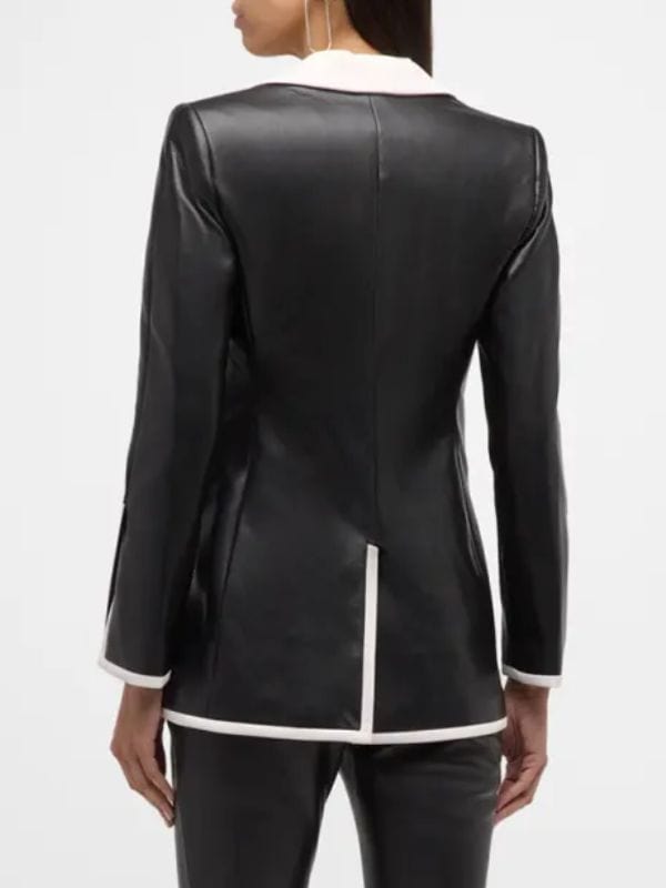 Only Murders in the Building S04 Bev Melon Leather Blazer Only Murders in the Building S04 Bev Melon Leather Blazer