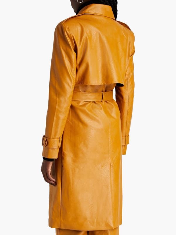 Only Murders In The Building S04 Eva Longoria Leather Trench Coat Only Murders In The Building S04 Eva Longoria Leather Trench Coat