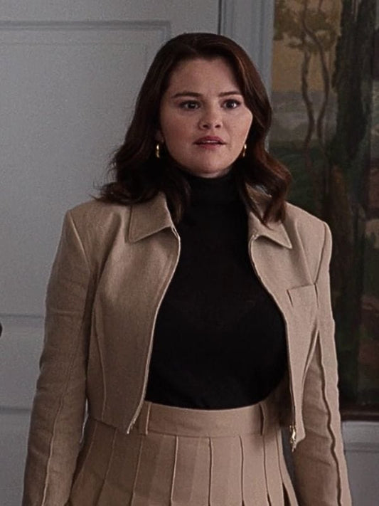 Only Murders in the Building S04 Mabel Mora Beige Cropped Jacket Only Murders in the Building S04 Mabel Mora Beige Cropped Jacket