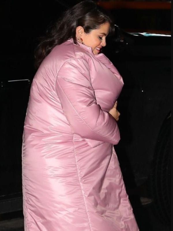 Only Murders In The Building Selena Gomez Pink Puffer Coat Only Murders In The Building Selena Gomez Pink Puffer Coat