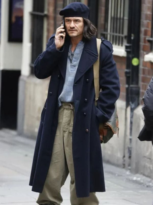 Orlando Bloom Deep Cover 2025 Blue Coat