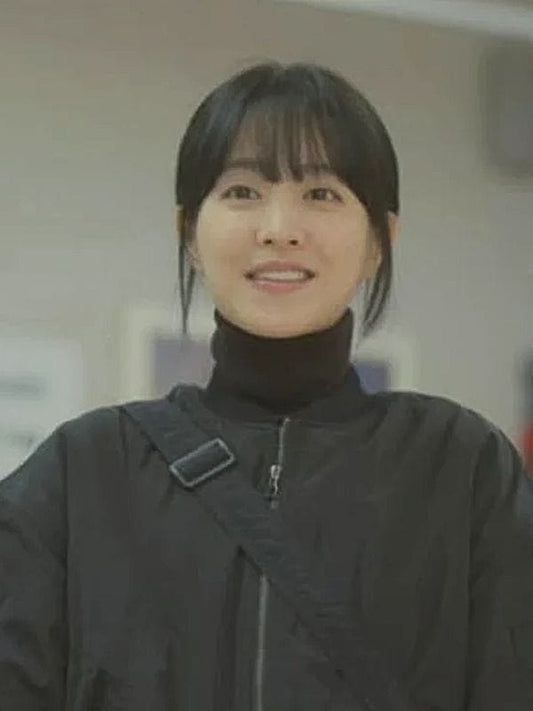 Our Unwritten Seoul S01 Park Bo-Young Bomber Jacket Black