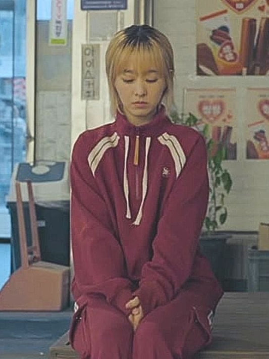 Our Unwritten Seoul S01 Park Bo-young Maroon Tracksuit