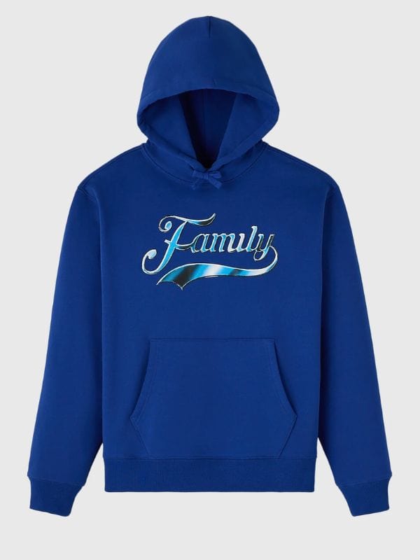 OVO Chrome Family Hoodie Black and Blue