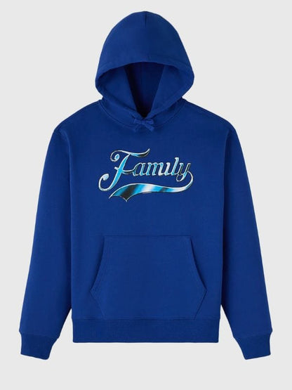 OVO Chrome Family Hoodie Black and Blue