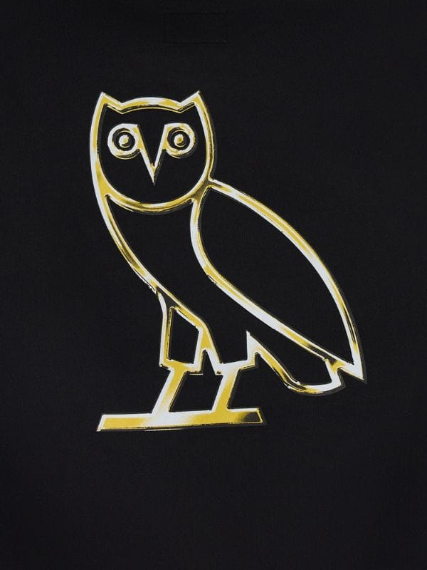 OVO Chrome Family Hoodie Black and Blue
