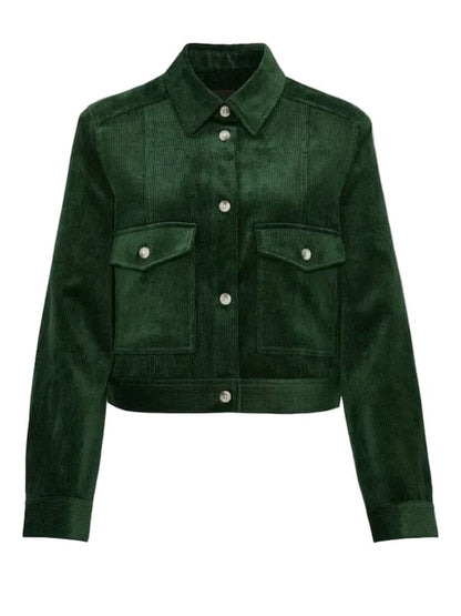 Patience S01 Ella Maisy Purvis Corduroy Jacket Green