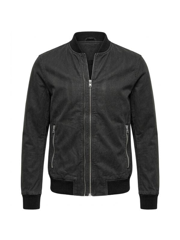 Patience S02 Elliot Scott Bomber Jacket Black