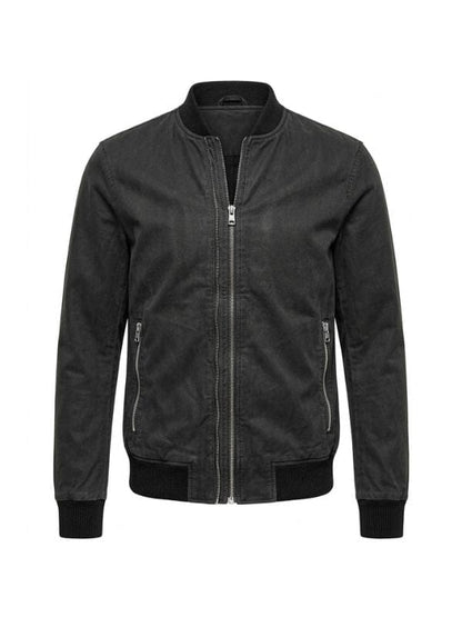 Patience S02 Elliot Scott Bomber Jacket Black