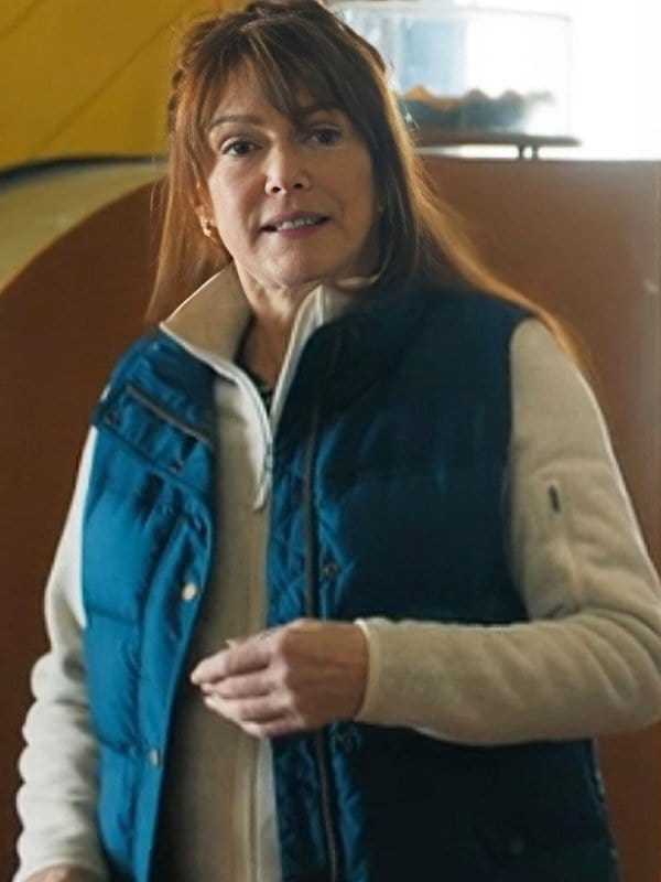 Phoebe Lancaster Sullivan’s Crossing S02 Blue Vest