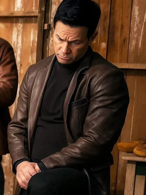 Play Dirty 2025 Mark Wahlberg Brown Blazer
