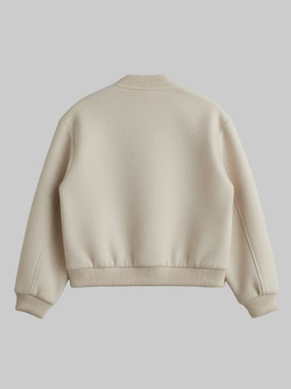 Play Dirty 2025 Rosa Salazar Bomber Jacket Beige