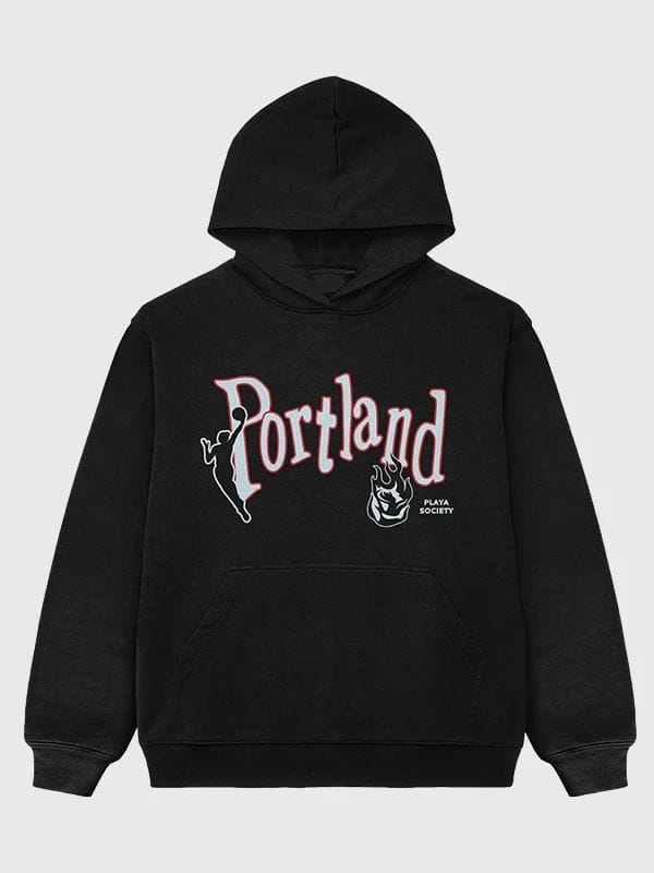 Playa Society WNBA Portland Fire Hoodie Black