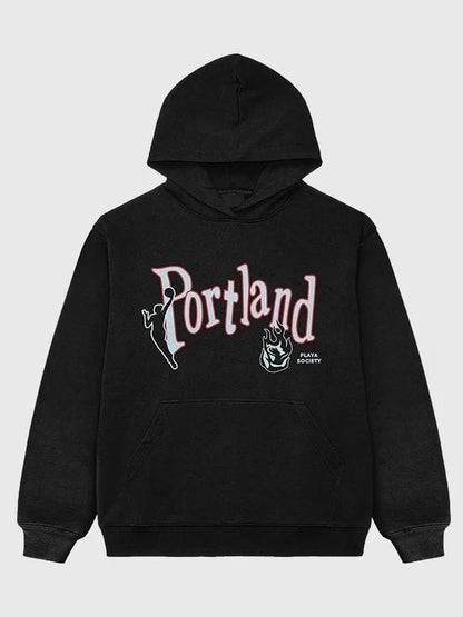 Playa Society WNBA Portland Fire Hoodie Black