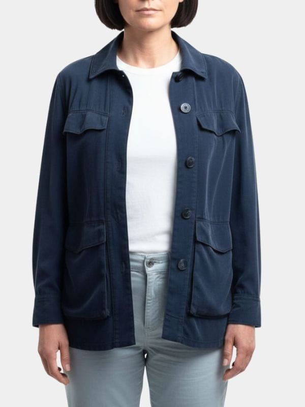 Pluribus Carol Blue Cotton Jacket