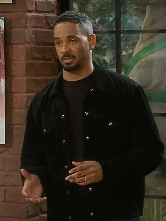 Poppas House S01 Damon Wayans Jr. Black Suede Jacket Poppas House S01 Damon Wayans Jr. Black Suede Jacket