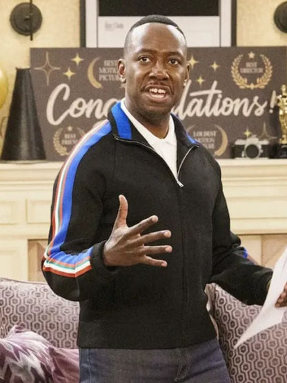 Poppas House S01 Lamorne Morris Track Jacket Black