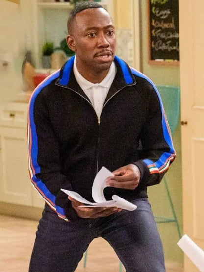 Poppas House S01 Lamorne Morris Track Jacket Black